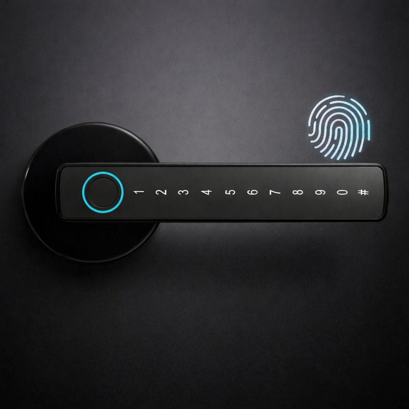 Poignée connecté a empreinte digital